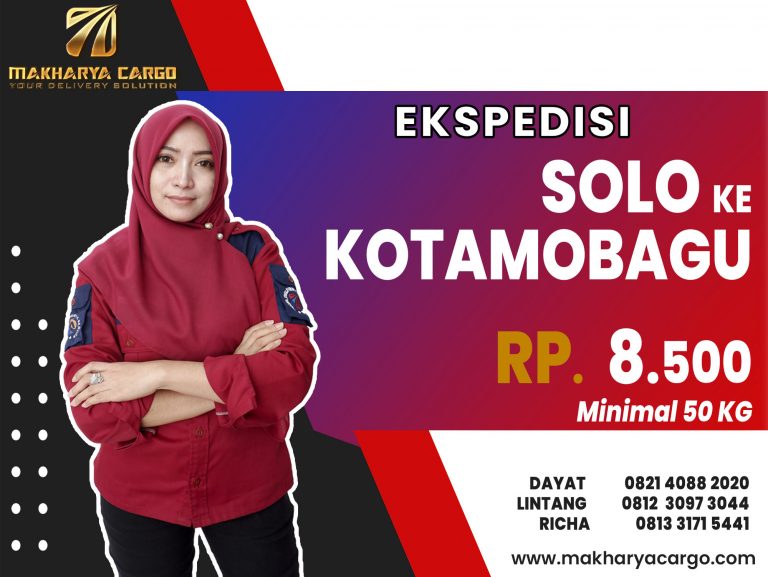 Ekspedisi Solo Kotamobagu Gratis Jemput Barang 2021