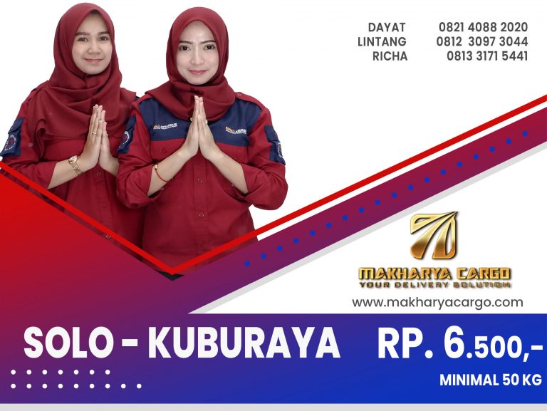 Ekspedisi Solo Kuburaya Gratis Jemput Barang 2021