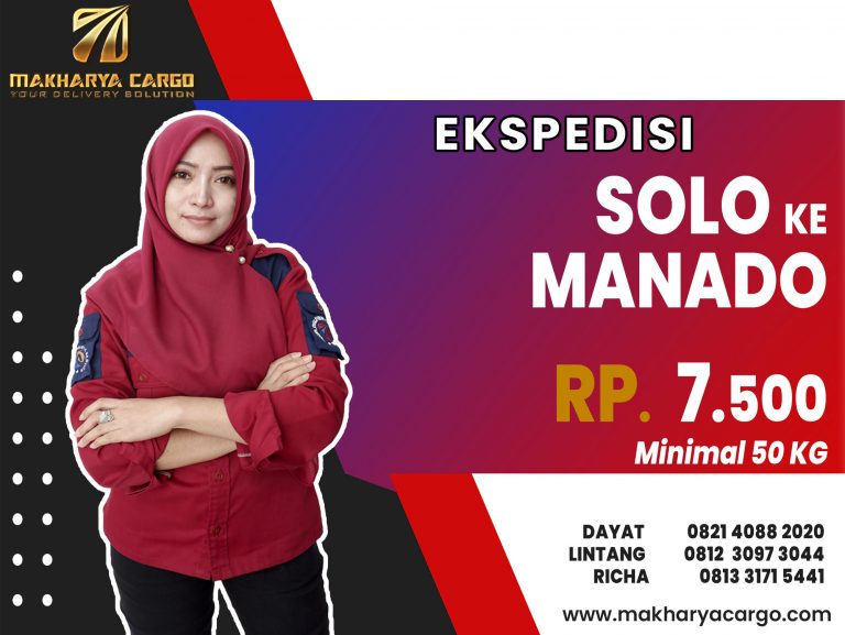 Ekspedisi Solo Manado Gratis Jemput Barang 2021