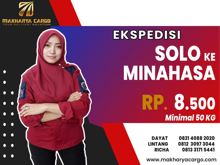 Ekspedisi Solo Minahasa Gratis Jemput Barang 2021