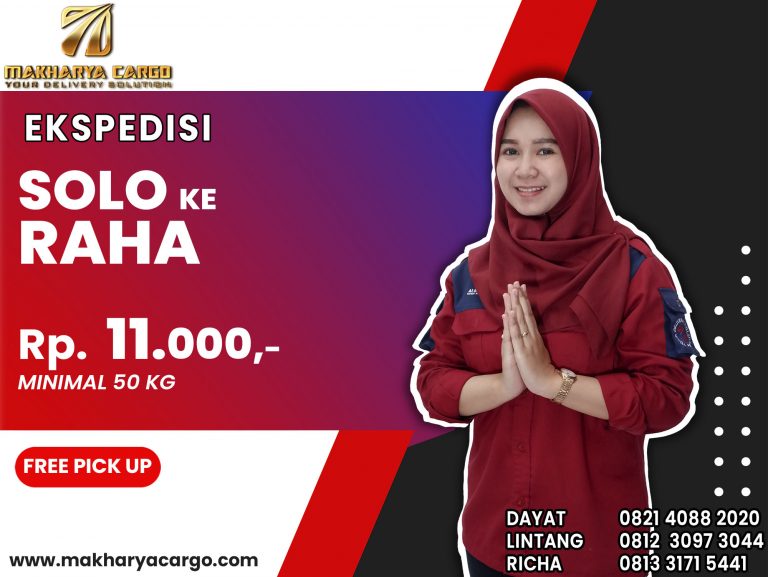 Ekspedisi Solo Raha Gratis Jemput Barang 2021