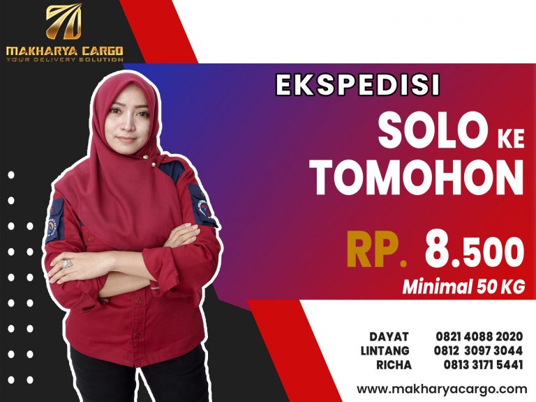 Ekspedisi Solo Tomohon Gratis Jemput Barang 2021