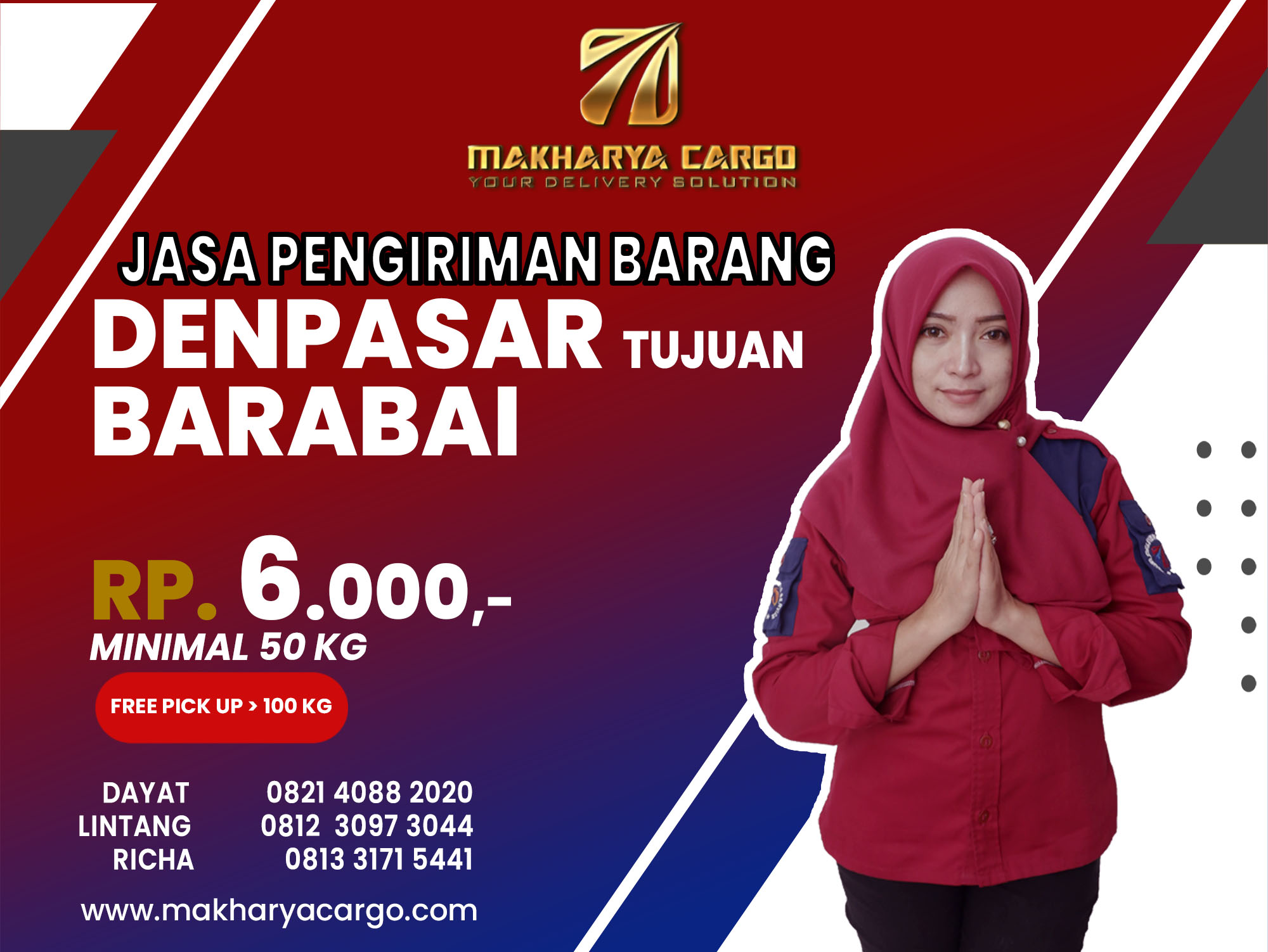 Jasa Pengiriman Barang Denpasar Barabai
