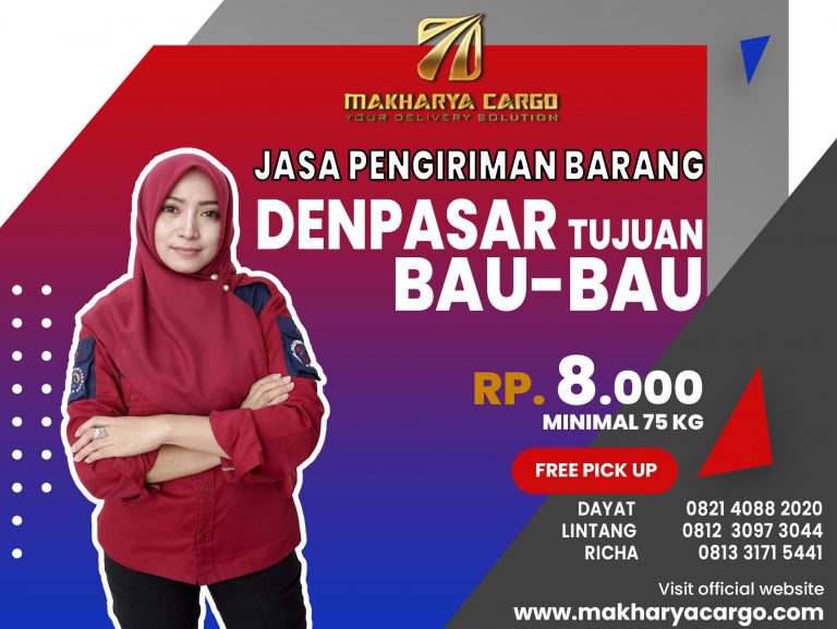 Jasa Pengiriman Barang Denpasar Bau-Bau Gratis Jemput Barang 2021