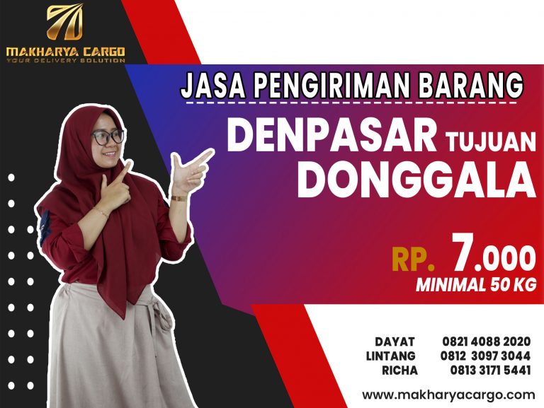 Jasa Pengiriman Barang Denpasar Donggala Rp7000 gratis jemput barang