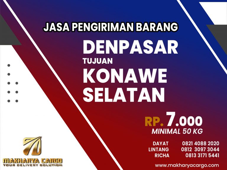 Jasa Pengiriman Barang Denpasar KonaweSelatan Gratis Jemput Barang 2021