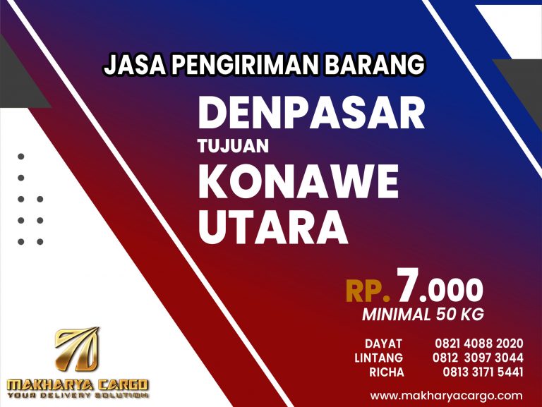 Jasa Pengiriman Barang Denpasar Konawe Utara Gratis Jemput Barang 2021