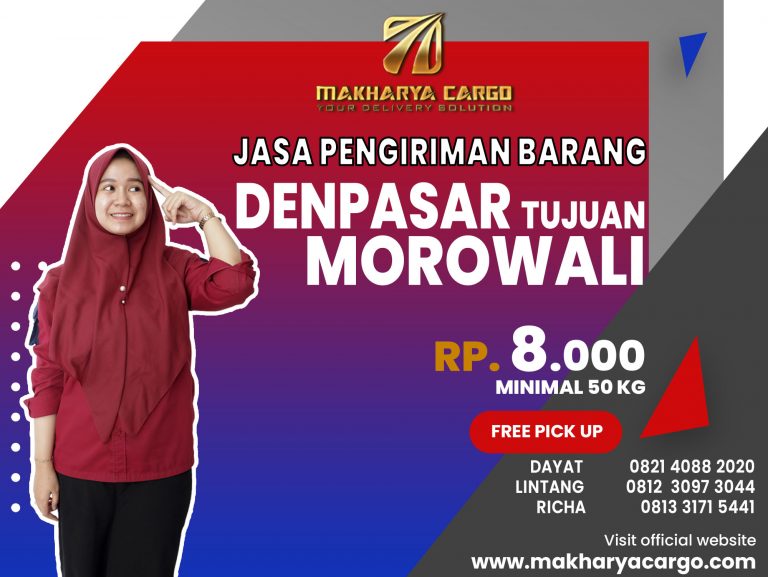 Jasa Pengiriman Barang Denpasar Morowali Rp8000 gratis jemput barang