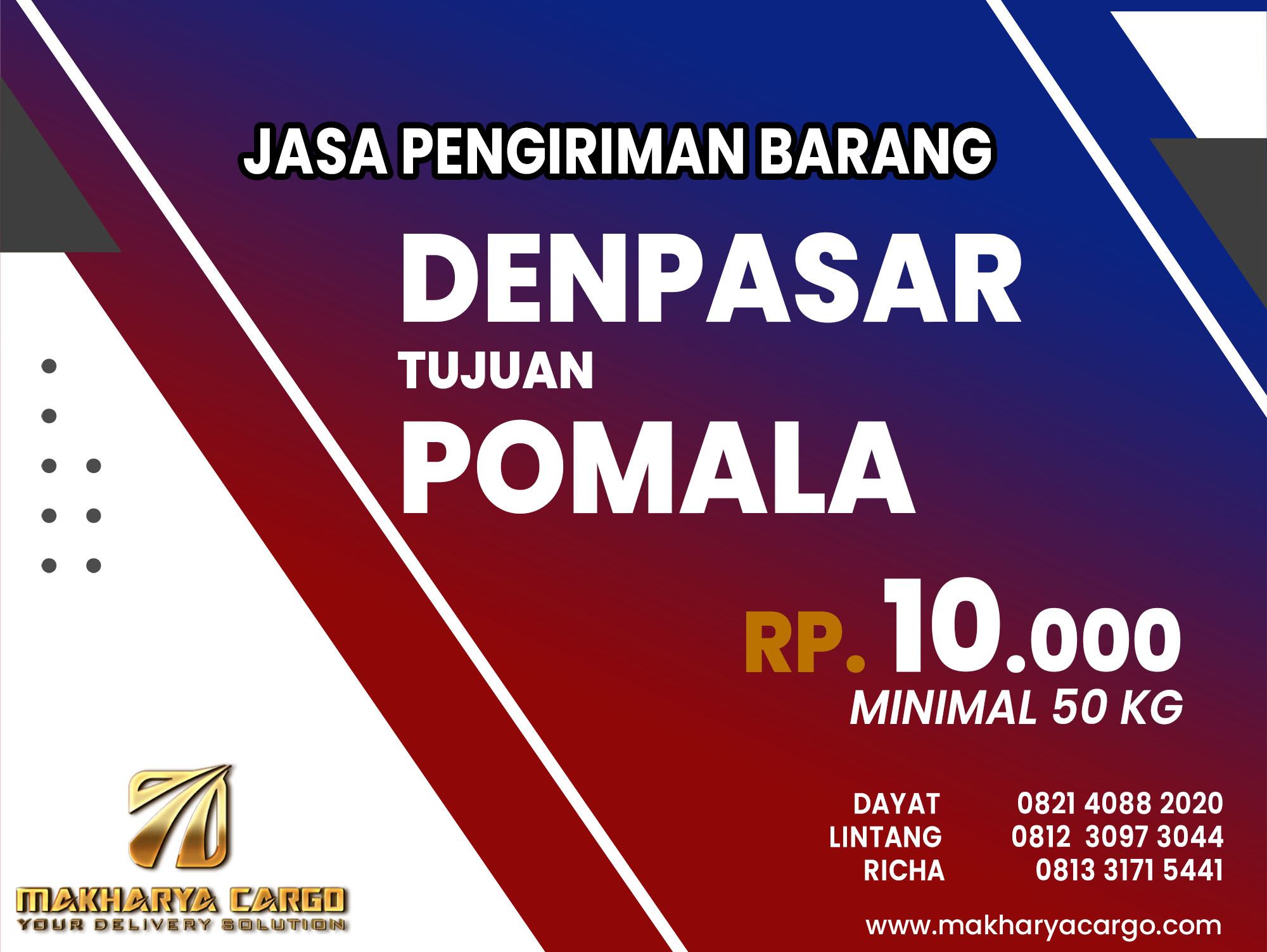 Jasa Pengiriman Barang Denpasar Pomala
