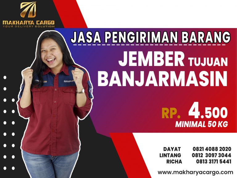 Jasa Pengiriman Barang Jember Banjarmasin Gratis Jemput Barang 2021