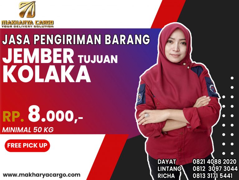 Jasa Pengiriman Barang Jember Kolaka Gratis Jemput Barang 2021