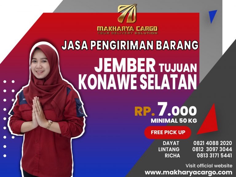 Jasa Pengiriman Barang Jember Konawe Selatan Gratis Jemput Barang 2021