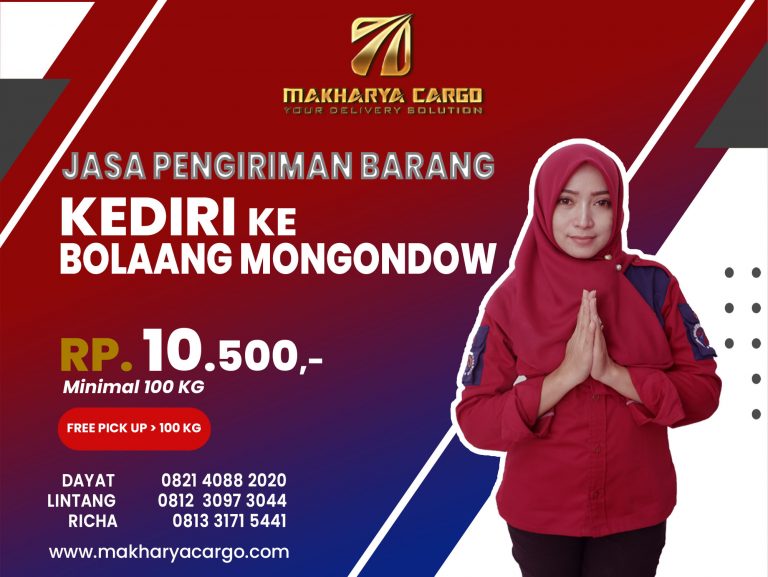 Jasa Pengiriman Kediri Bolaang Mongondow Gratis Jemput Barang 2021