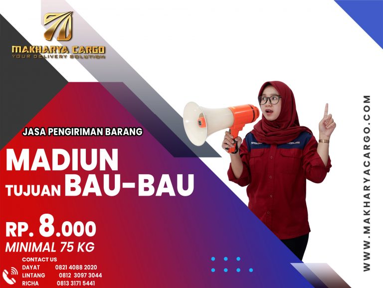Jasa Pengiriman Barang Madiun Bau-Bau Gratis Jemput Barang 2021