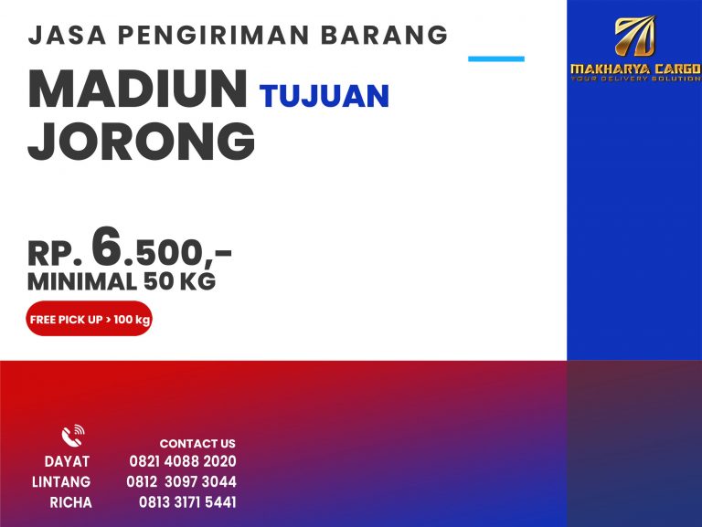 Jasa Pengiriman Barang Madiun Jorong Gratis Jemput Barang 2021