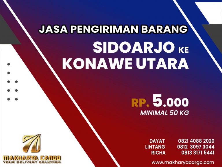 Jasa Pengiriman Barang Sidoarjo Konawe Utara Gratis Jemput Barang 2021