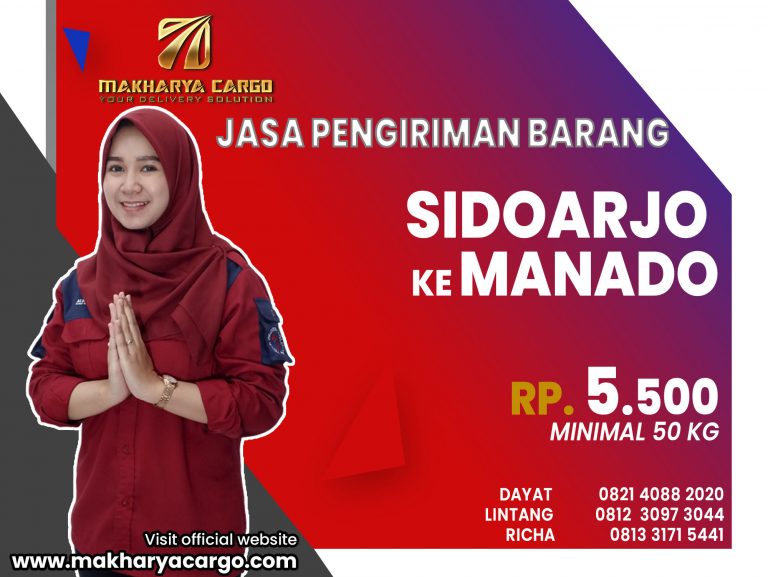 Jasa Pengiriman Barang Sidoarjo Manado Gratis Jemput Barang 2021