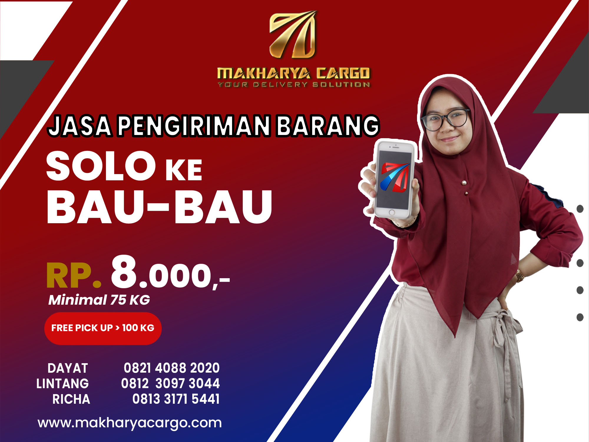 Jasa Pengiriman Barang Solo Bau-Bau