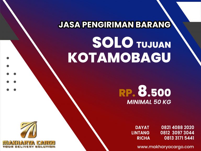 Jasa Pengiriman Barang Solo Kotamobagu Gratis Jemput Barang 2021