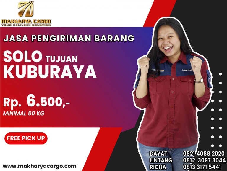 Jasa Pengiriman Barang Solo Kuburaya Gratis Jemput Barang 2021