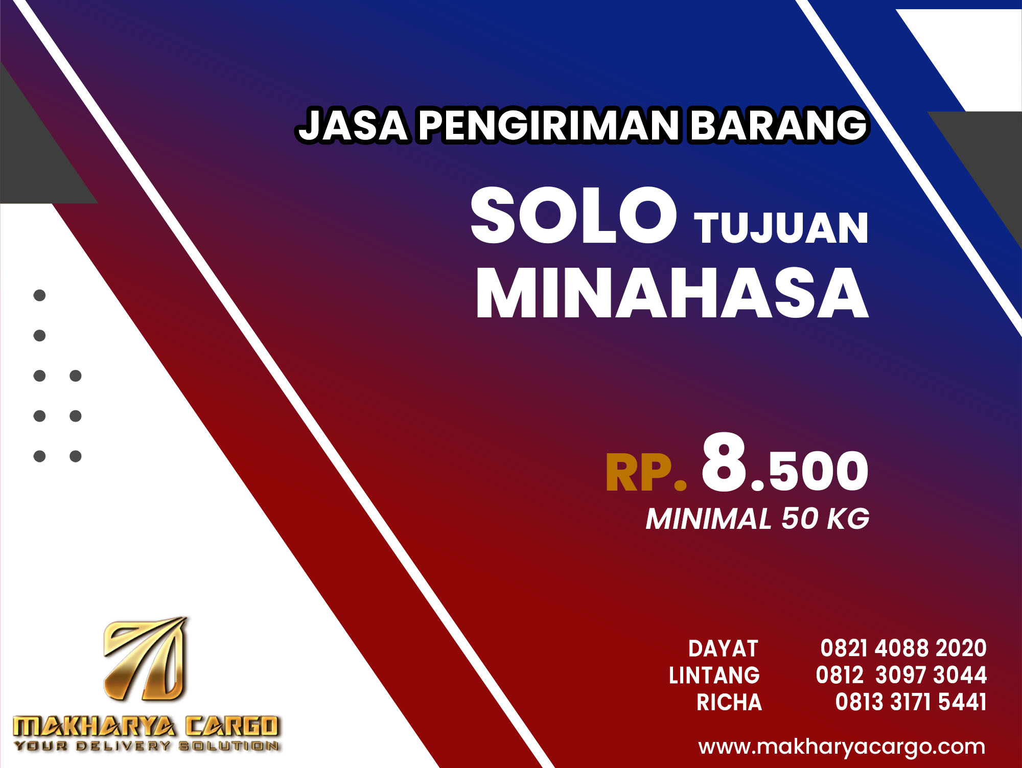 Jasa Pengiriman Barang Solo Minahasa