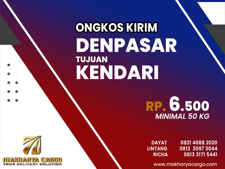 Ongkos Kirim Denpasar Kendari Gratis Jemput Barang 2021