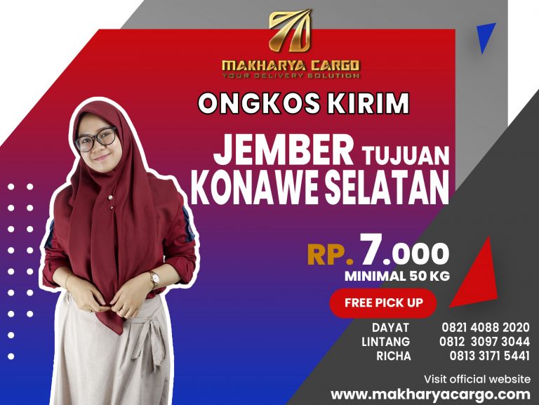 Ongkos Kirim Jember Konawe Selatan Gratis Jemput Barang 2021