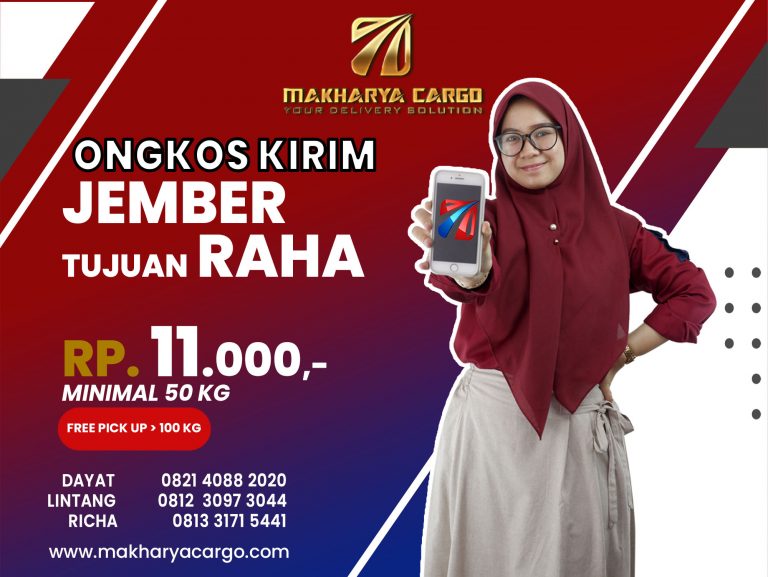 Ongkos Kirim Jember Raha Gratis Jemput Barang 2021