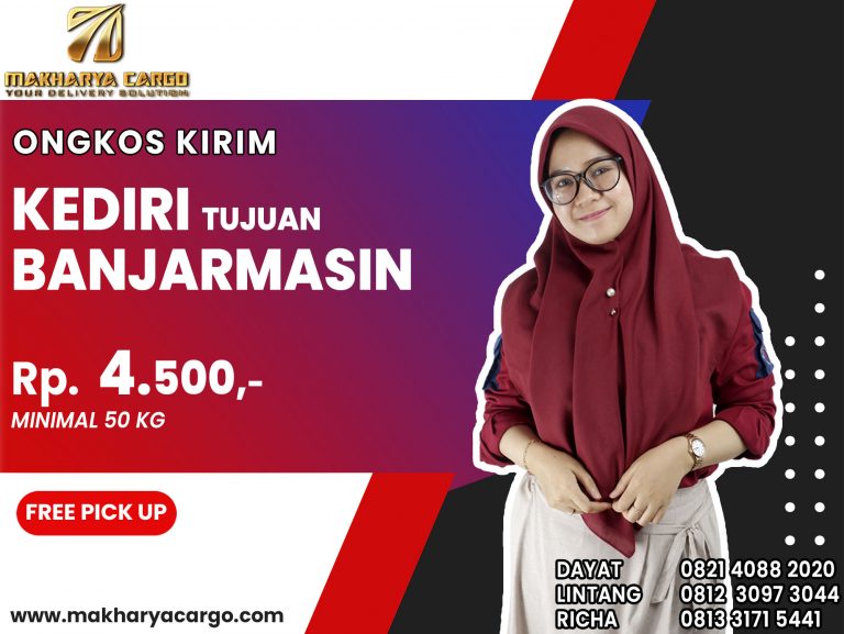 Ongkos Kirim Kediri Banjarmasin Gratis Jemput Barang 2021