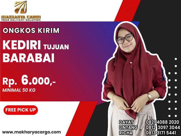 Ongkos Kirim Kediri Barabai Gratis Jemput Barang 2021