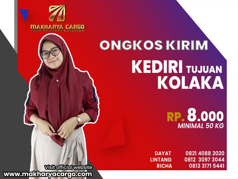 Ongkos Kirim Kediri Kolaka Gratis Jemput Barang 2021