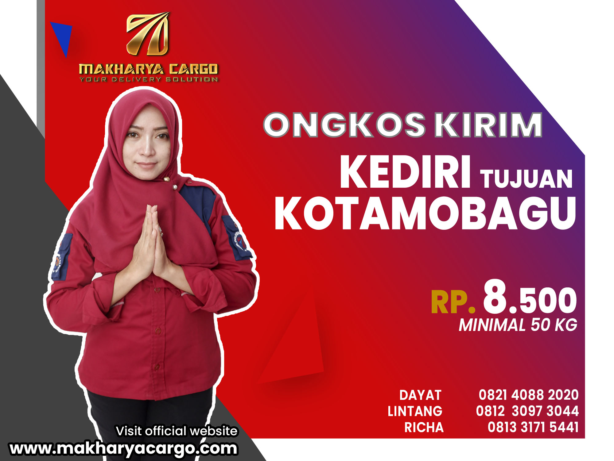 Ongkos Kirim Kediri Kotamobagu