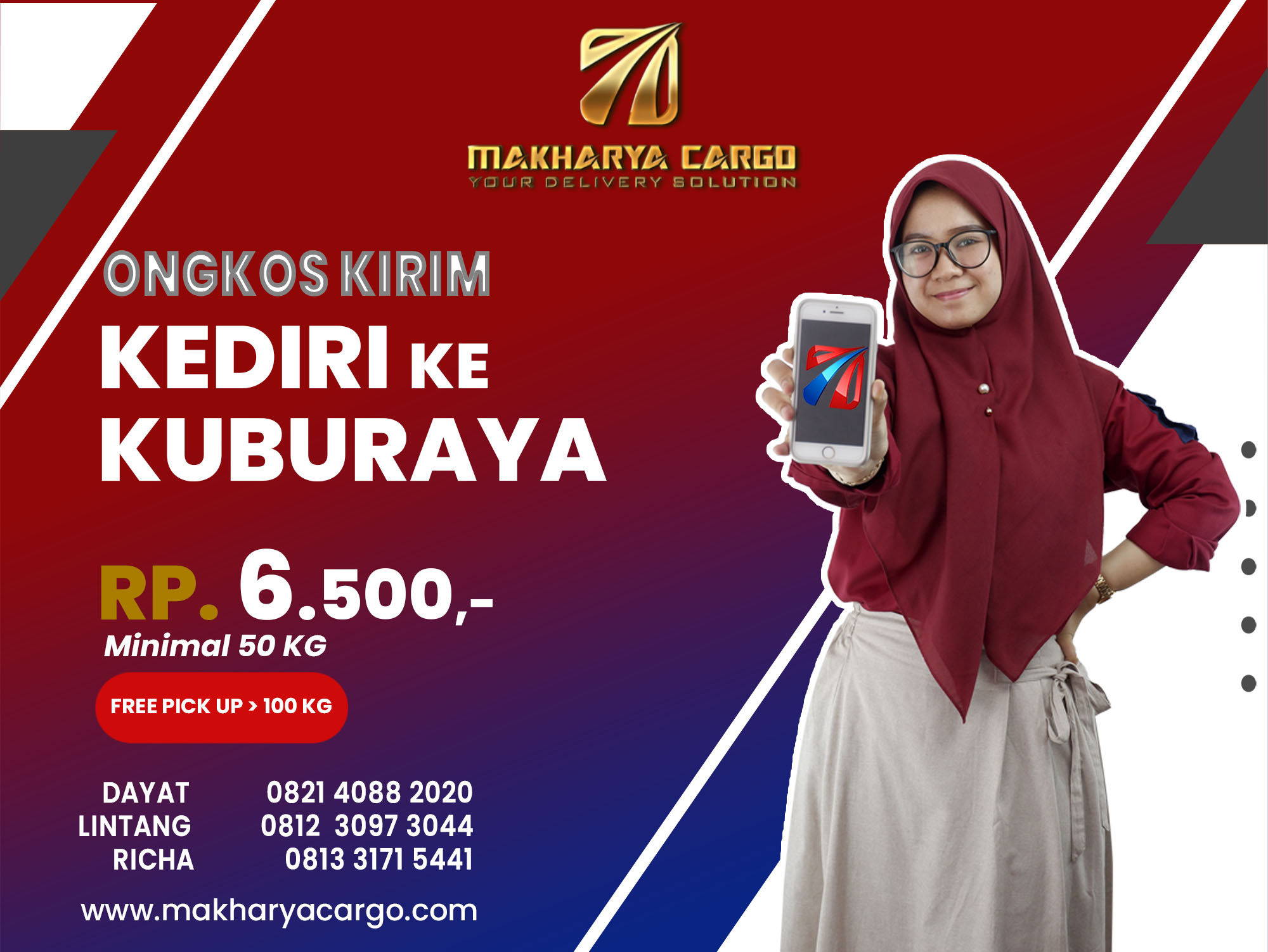 Ongkos Kirim Kediri Kuburaya