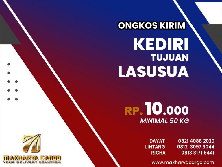 Ongkos Kirim Kediri Lasusua Gratis Jemput Barang 2021