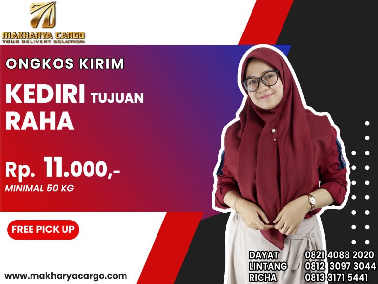 Ongkos Kirim Kediri Raha Gratis Jemput Barang 2021