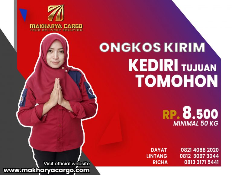 Ongkos Kirim Kediri Tomohon Gratis Jemput Barang 2021