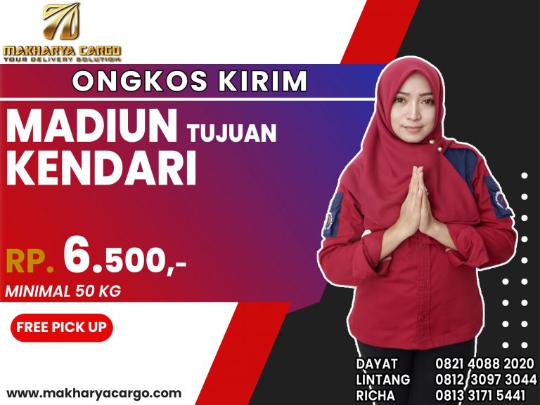 Ongkos Kirim Madiun Kendari Gratis Jemput Barang 2021