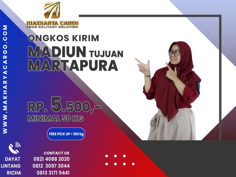 Ongkos Kirim Madiun Martapura Gratis Jemput Barang 2021