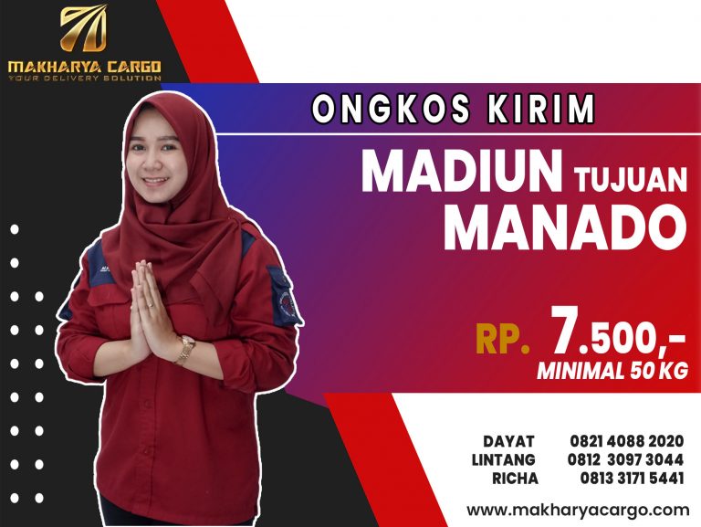 Ongkos Kirim Madiun Manado Gratis Jemput Barang 2021