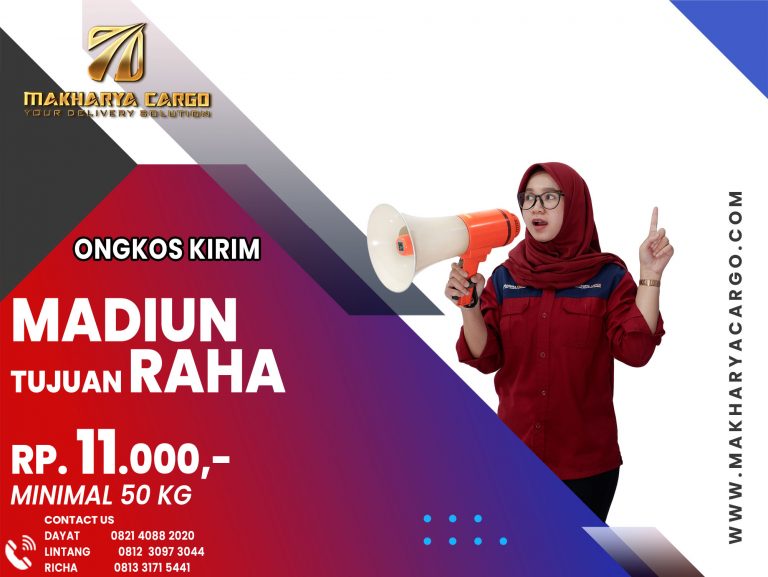 Ongkos Kirim Madiun Raha Gratis Jemput Barang 2021