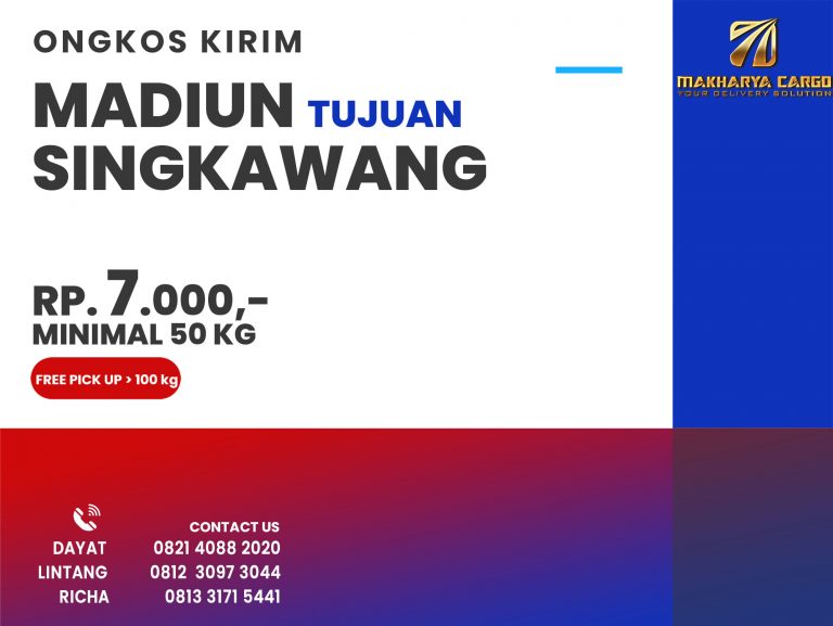 Ongkos Kirim Madiun Singkawang Gratis Jemput Barang 2021