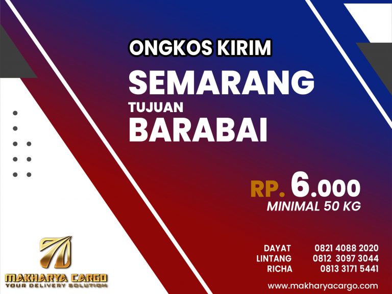 Ongkos Kirim Semarang Barabai Gratis Jemput Barang 2021