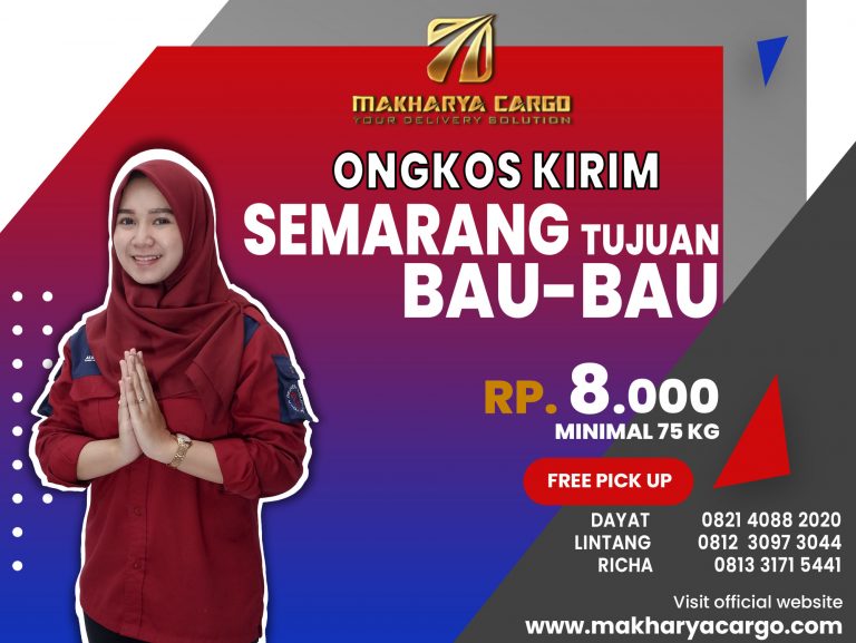 Ongkos Kirim Semarang Bau-Bau Gratis Jemput Barang 2021