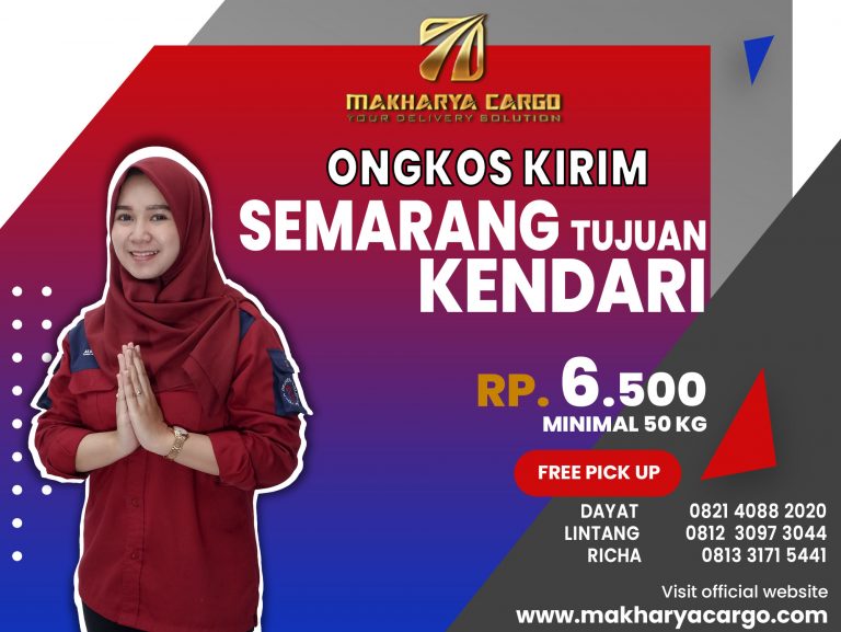 Ongkos Kirim Semarang Kendari Gratis Jemput Barang 2021