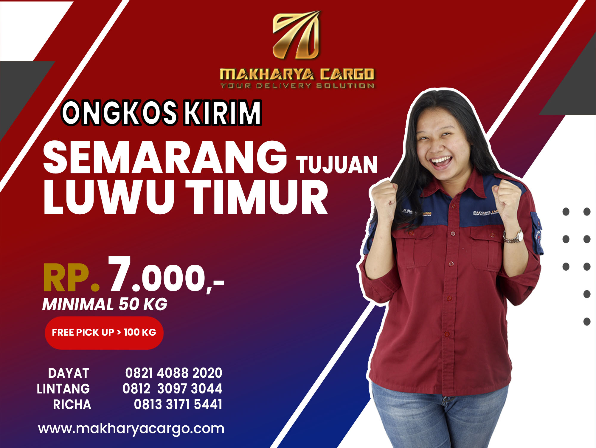Ongkos Kirim Semarang Luwu Timur