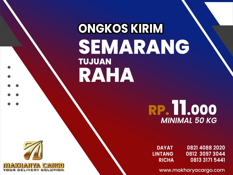 Ongkos Kirim Semarang Raha Gratis Jemput Barang 2021