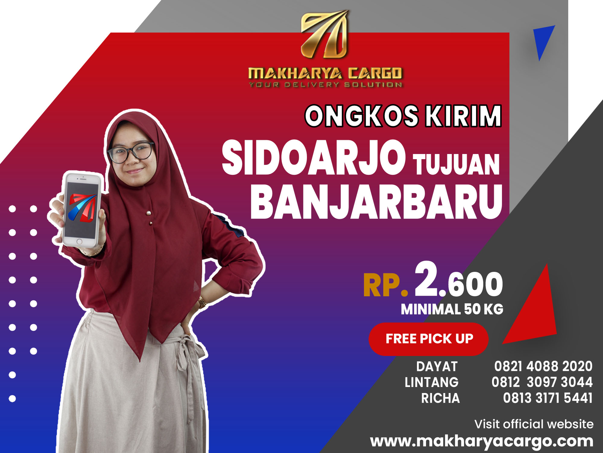 Ongkos Kirim Sidoarjo Banjarbaru