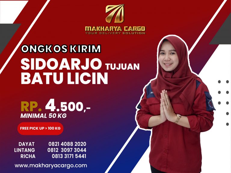 Ongkos Kirim Sidoarjo Batu Licin Gratis Jemput Barang 2021