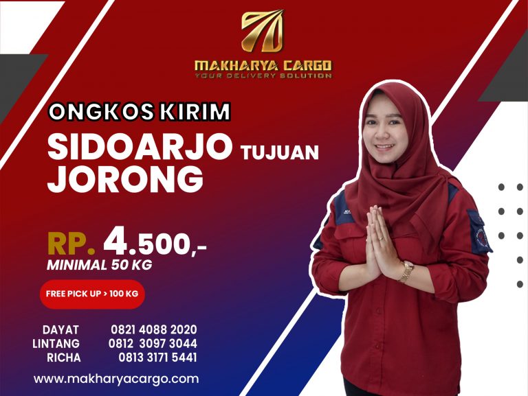 Ongkos Kirim Sidoarjo Jorong Gratis Jemput Barang 2021