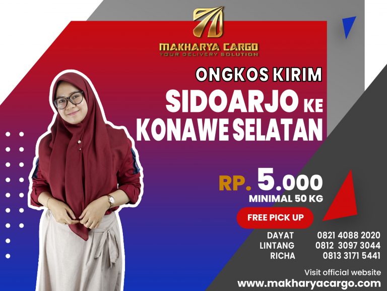 Ongkos Kirim Sidoarjo Konawe Selatan Gratis Jemput Barang 2021